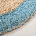 thumbnail image 3 of SAFAVIEH Natural Fiber Cirino Bordered Area Rug, Natural/Blue, 6' x 9' Oval, 3 of 8