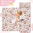thumbnail image 4 of Pink and Blue Baseball Items Pattern Toddler Nap Mats for Kids Preschool,Sleeping Mat Bag or Kids,Toddler Sleeping Bag,Toddler Nap Mat or Daycare, 4 of 6