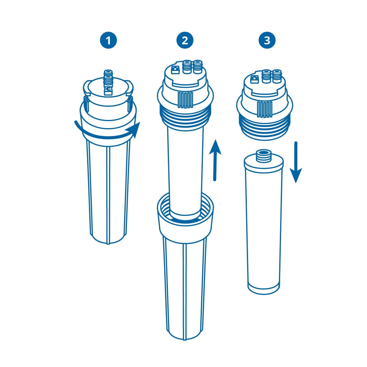 Aquasana Filter Replacements for RO Under Sink Filter System - AQ-RO3-R