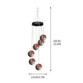 thumbnail image 5 of QTBIUQ Wind Chimes Hummingbird Feeders for Garden Yard Patio Decoration Orange, 5 of 6