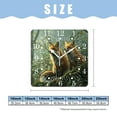 thumbnail image 2 of 12 Inch Wall Clock Battery Operated Square Clock for Office, Kitchen, Outdoor, Living Room,Crows and Foxes Charming, 2 of 4
