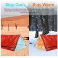 thumbnail image 4 of Emergency Sleeping Bag-Emergency Sleeping Bag Insulation Blanket 26 Micron Pe Aluminized Film Camping Survival Emergency Single Sleeping Bag,Use As Emergency Bivy Sack, Survival Sleeping Bag,, 4 of 4