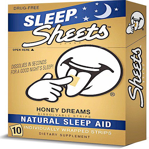Sheets Honey Dreams Dissolvable Strips Natural Sleep Aid, 10 count