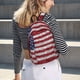 thumbnail image 5 of Disketp America Flag Glitter Mochila de Lona Estampada, Mochila Escolar de Viaje Ligera para Estudiantes y Portátil-Medium, 5 of 5