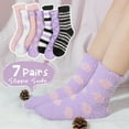 thumbnail image 7 of Loritta 7 Pairs Winter Womens Fuzzy Socks Soft Warm Cozy Fluffy Soft Fleece Socks Size 6-10, 7 of 7