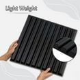 thumbnail image 5 of 30 pcs 11.8" x 11.8" Slat Wall Panel, 3D Fluted Textured Panel. - Black (29 sq. ft./Box), 5 of 7