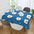 thumbnail image 2 of Yayeee Tablecloths 60" x 90" Rectangle Wrinkle Resistant Party Table Cover, Blue Polar Bear, 2 of 8