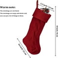 thumbnail image 3 of 18.11 Inch Christmas Stockings Cable Knit Stocking Large Size Christmas Decorations for Fireplace Xmas Tree Holiday Family Friends Gift Exchange Party, 3 of 4