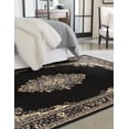 thumbnail image 4 of Rugs.com Amaya Collection Rug – 5' x 8' Black Medium Rug Perfect For Bedrooms, Dining Rooms, Living Rooms, 4 of 6