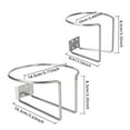 thumbnail image 5 of Space Efficient Wall Mount Cup Rack Stainless Steel Kitchen Office Accessory, 5 of 8