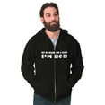 thumbnail image 3 of Course Im Right Im Bob Men's Big & Tall Graphic Zip Up Hoodie Brisco Brands 2X, 3 of 5