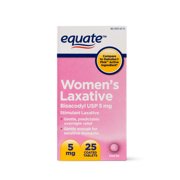 Equate Women's Laxative Coated Tablets, 5 mg, 25 count