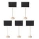 thumbnail image 1 of Collar 5 uds Mini pizarra de tiza de madera signos tablero de mensajes de pizarra (cuadrado) Tmvgtek Libre de BPA, 1 of 8