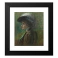 thumbnail image 2 of Alice Pike Barney 12x14 Black Modern Framed Museum Art Print Titled - The Feathered Hat (1908), 2 of 5