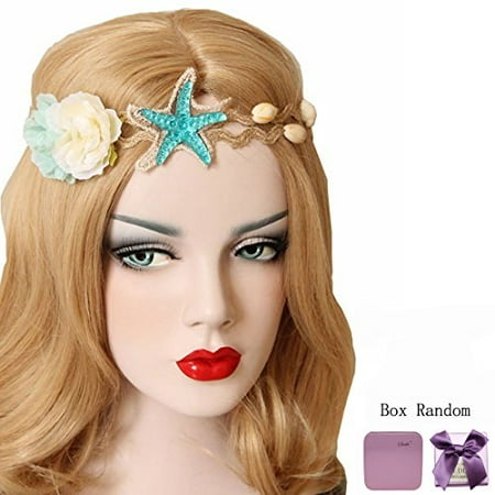 Bodermincer Mode Femmes Filles Plage Etoile De Mer Shell Fleur Chanvre Corde Bande De Cheveux Sirene Cheveux Accessoires Sirene Bande De Cheveux Sirene Bandeau Walmart Canada