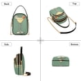 thumbnail image 3 of FORMRS Crossbody Bag for Women Quilted Travel Shoulder Cell Phone Purse with Chain Strap Handbag, Lemon Glass, 3 of 7