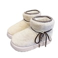 thumbnail image 4 of Viluyesy Womens Snow Boots Faux Fur Lined Platform Slip On Ankle Winter Boots Comfortable Plush for Outdoor Everyday Wear Beige Size 6-6.5, 4 of 7