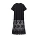 thumbnail image 1 of Vestido de mujer de manga corta y cuello redondo, estilo casual de verano, corte holgado, con encaje y patchwork., 1 of 8