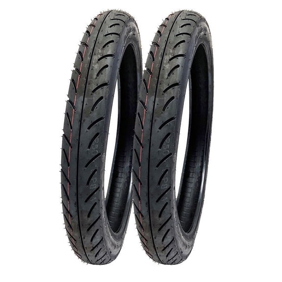 SET OF TWO Motorcycle Tires 2.50-16 (80/90-16) Sport Street Performance Tread (Model P83)