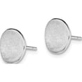 thumbnail image 2 of Sterling Silver Rhodium-Plated Scratch Finish Post Earrings (10 X 10) Made In Thailand qe13949, 2 of 5