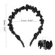 thumbnail image 3 of Ofertas Únicas 1 Pc Diadema Clásica de Moda Elegante Plisada para Mujeres y Niñas 5.91"x1.57" Negra, 3 of 4