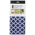 thumbnail image 2 of DII Non Adhesive Cut to Fit Machine Washable Fridge Liner For Drawers, Bins, Trays, Protect Produce, Set of 6, 12 x 24" - Navy Blue Lattice, 2 of 3