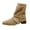 Khaki, variant on LOVZFMLL Cowboy Boots for Women Mid Calf Stovepipe Boots Buckle Pointy Toe Slip Resistant Low Block Heel Western Fall Fashion