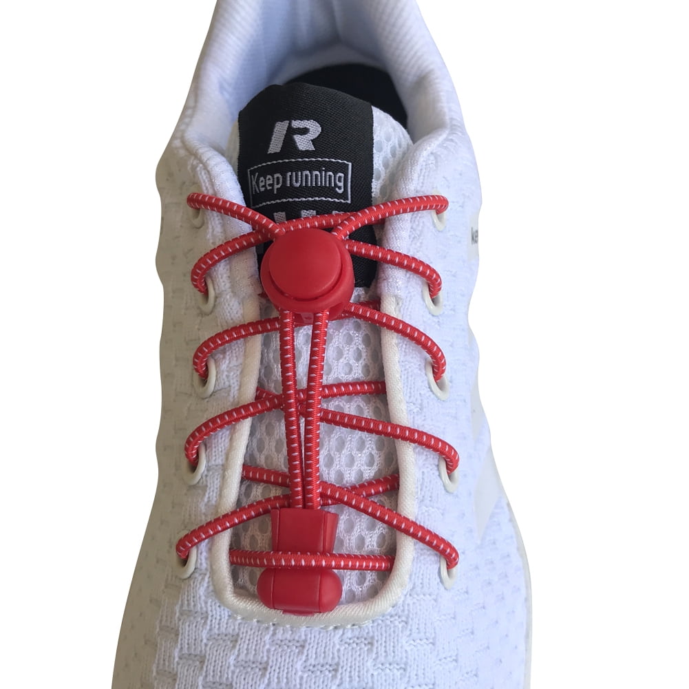 55 Sport Flat Elastic Lock Shoelaces Running & Triathlon Trainer Laces Footwear 