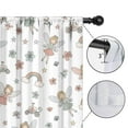 thumbnail image 4 of Blackout Kids Curtains,White Fairy Castle Pattern Childrens Insulated Curtains Set Of 2,Bedroom Essentials,Toddler Room Decor 42"x84", 4 of 5
