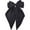 Black, variant on Qocolcyl Fabric Satin Long Tail Big Bow Hair Clips, Solid Color Metal Barrettes for Women, Non Slip Elegant Hair Accessories for Wedding Party Daily Outfit Birthday Gift,Red