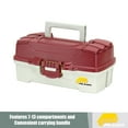 thumbnail image 5 of Plano 1-Tray Tackle Box with Dual Top Access, Red Metallic/Off White (620106), 5 of 7