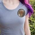 thumbnail image 2 of Red Fox Kit Portrait Pinback Button Pin, 2 of 5