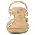 thumbnail image 2 of BLISSFUL STEP Women's Block Heel Crisscross Strap Heels Sandals, 2 of 6