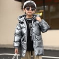 thumbnail image 4 of Boys Jackets Girls Winter Coats Children Jackets Baby Thick Long Coat Kids Warm Outerwear Hooded Coat Snowsuit Overcoat Clothes, 4 of 6