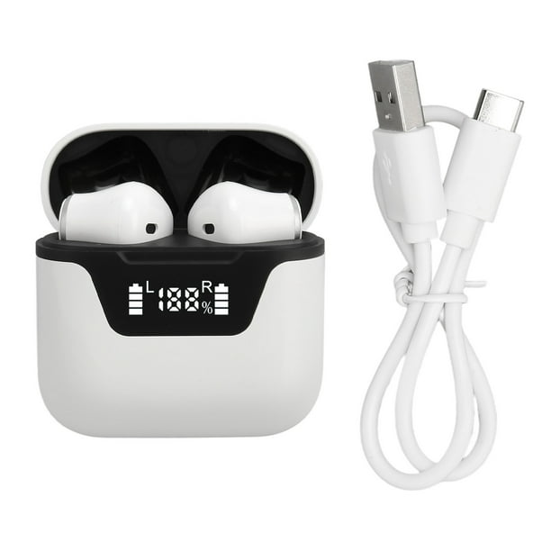 Auriculares con traductor de idiomas, compatible con Bluetooth, traducción de 144 idiomas, auriculares inalámbricos con traductor, color blanco