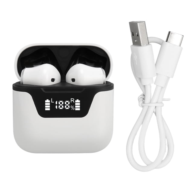 Auriculares con traductor de idiomas, compatible con Bluetooth, traducción de 144 idiomas, auriculares inalámbricos con traductor, color blanco