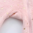 thumbnail image 6 of UAMVSH Baby Snowsuit Infant Boys Girls Print Fleece Warm Winter Hooded Romper Long Sleeve Zipper Newborn Onesies Footed Jumpsuit 3-18M, 6 of 6