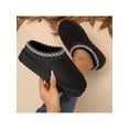 thumbnail image 4 of Women's Winter Slippers - Thickened Sole, Non-Slip, Durable for Outdoor Use - Black Winter Shoes, 4 of 10
