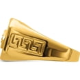 thumbnail image 4 of 14K Yellow Gold Onyx And Diamond Greek Key Design Mens Ringsize 10 (Width 3.6 To 14.6) - Jbsp, 4 of 5