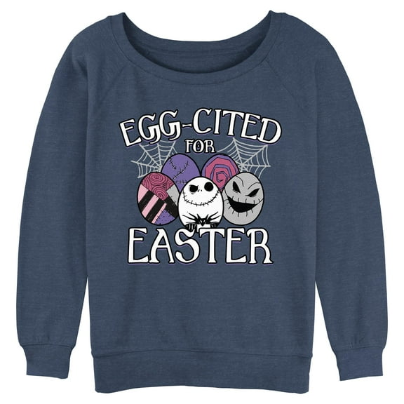 Junior's The Nightmare Before Christmas Egg-Cited for Easter  Sweatshirt