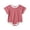 Watermelon Red, variant on Juorvia 0-18m Crawling Romper Bodysuit Summer Short Sleeve Crew Neck Ribbed Snap Crotch Color Spliced(12-18 Months,Yellow)