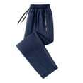 thumbnail image 2 of Sweatpants for Women Men 2025 Loose Fit Wide Straight Leg Elastic Waist Joggers with Pockets Casual Trousers Sweats, 2 of 4