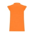 thumbnail image 4 of WIZUTIZ Corset Tops for Women Holiday Saving Loose Fit Retro Trendy Tee Ladies Athletic V-Neck Tshirt Oversize Short Sleeve Tops Tunics Plus Blouse Tshirts Fluffy Plain Solid T-shirt Orange XXL, 4 of 5