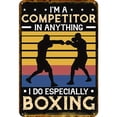 thumbnail image 1 of Placa de Metal Vintage Wdftyju Rectangular de boxeo 20x30cm, 1 of 9
