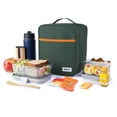 thumbnail image 6 of PackIt Freezable Gel-Lined Large Upright Lunch Box, Olive and Orange, Ideal Use for Workday Meals and Travel, 6 of 9