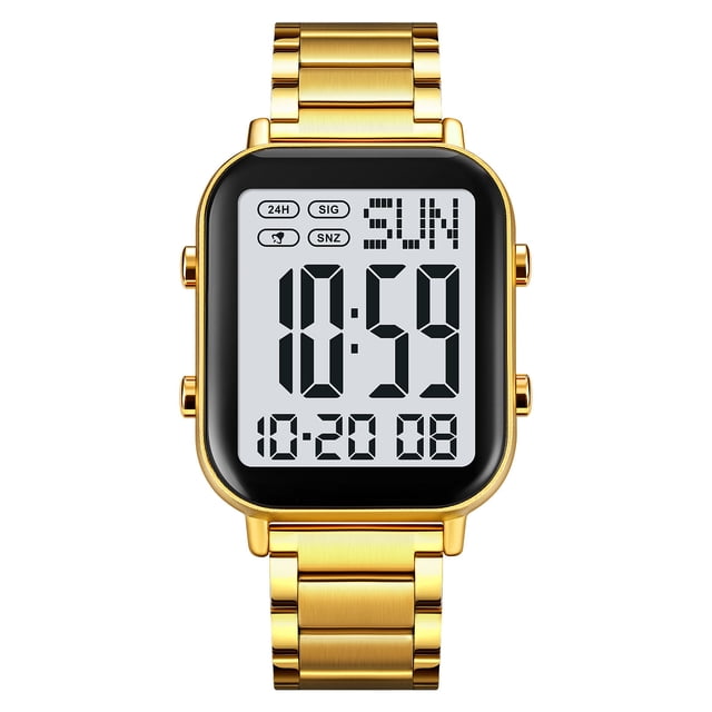 Réveil Numérique à Grand Affichage Montre de Sport d'Extérieur pour Homme avec Cadran Lumineux, Étanche pour la Natation la Course la Randonnée, Montre Numérique Étanche Multifonction pour le Camping