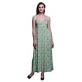 thumbnail image 1 of Bimba Floral Printed Adjustable Spaghetti Strap Long Maxi Dress Summer Beachwear-Small, 1 of 6