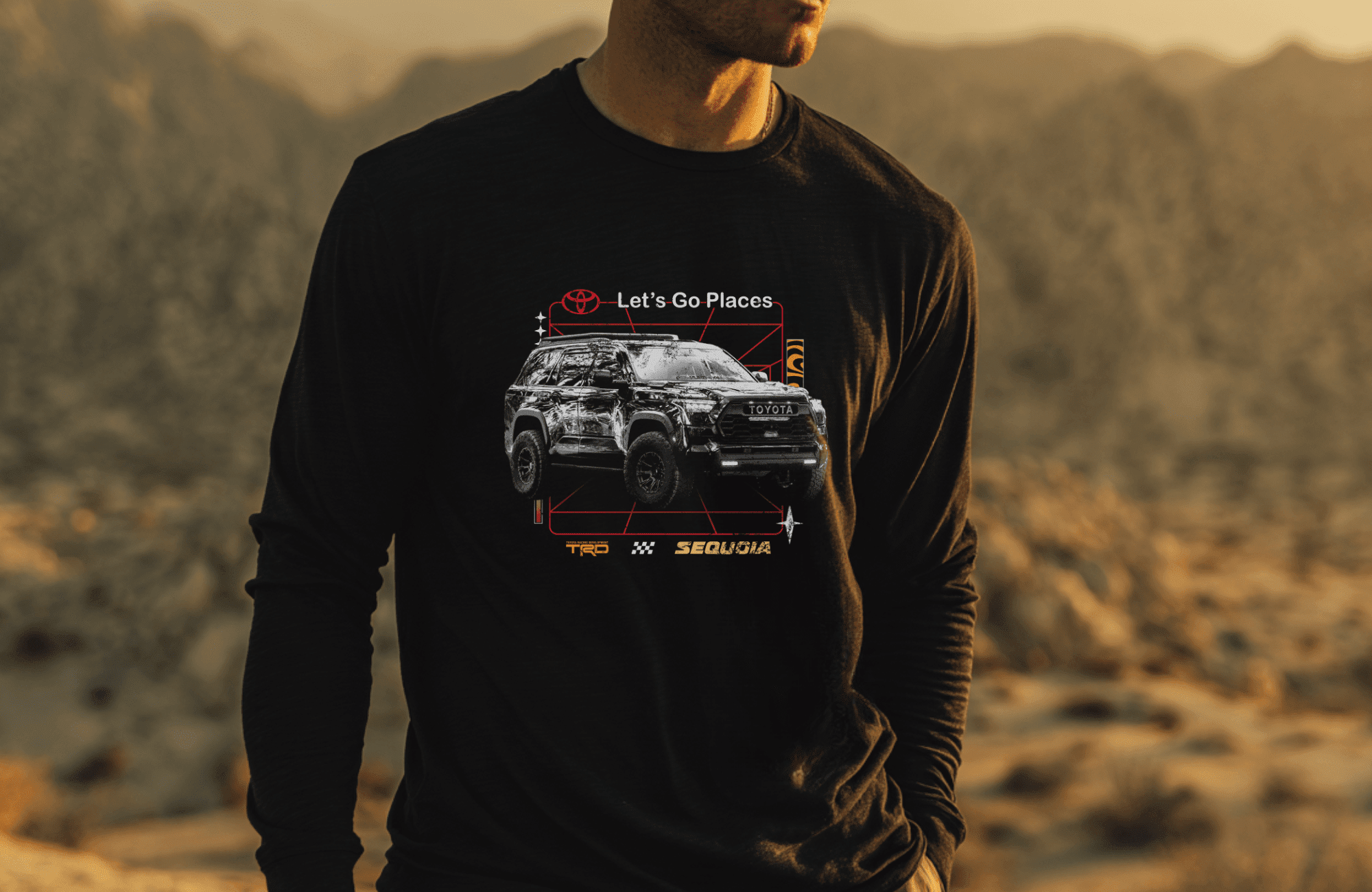 Toyota TRD Sequoia Lets Go Places Long Sleeve Tee