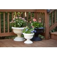 thumbnail image 6 of 18inch Outdoor home resin Greek-style flower pot, multifunctional flower pot, suitable for entrance and backyard patio, white, 6 of 6