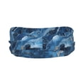 thumbnail image 3 of Motion Adornment Sweatband 15 In Both Men And Women Can Stretch Breathable Soft Perspiration For Hiking Walking Running Exercise Steelblue Marble_2, 3 of 8
